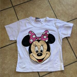 White Minnie Mouse Baby T-Shirt
